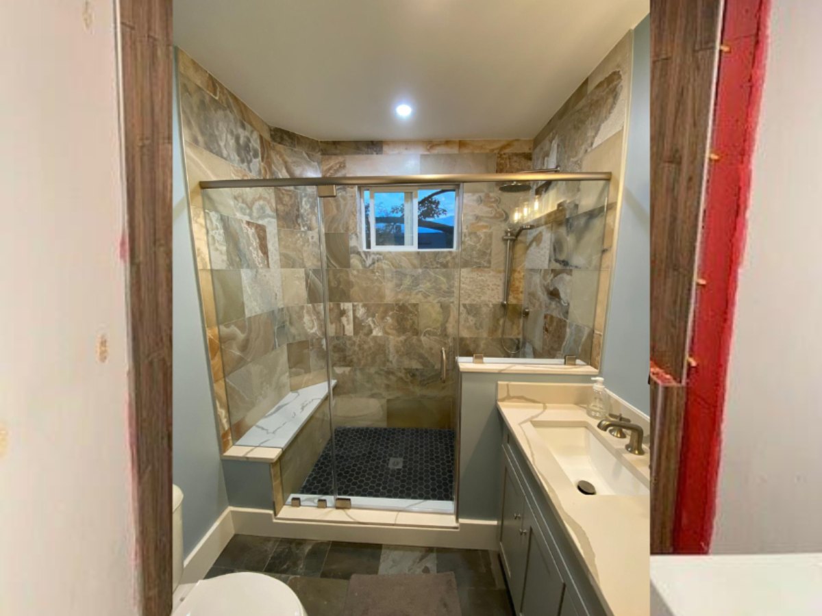 bathroom project after, Strong Hands