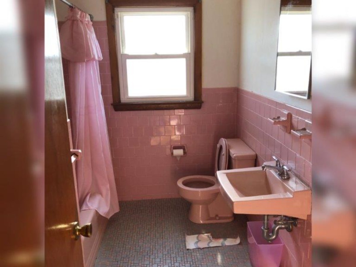 bathroom project before, Strong Hands