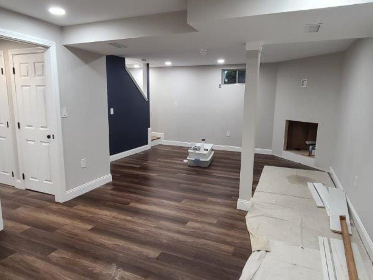 flooring project after, Strong Hands